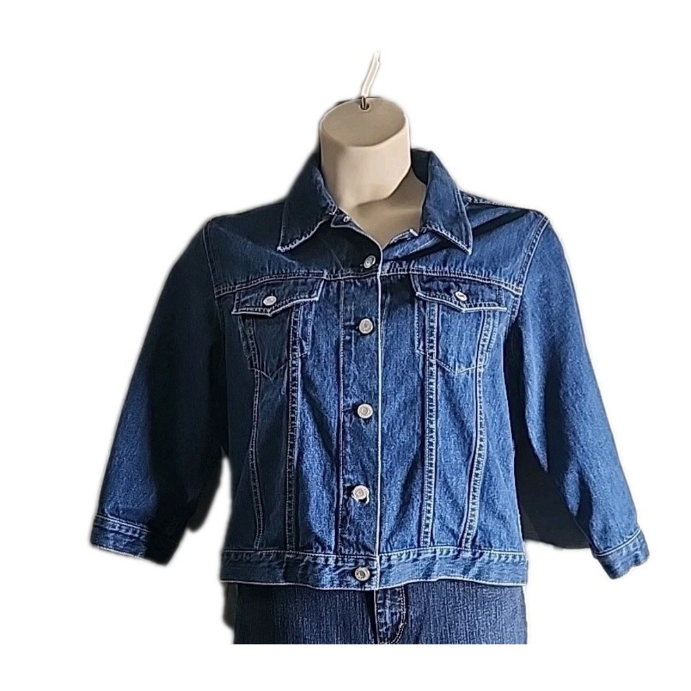 Gap Classic Denim Jacket Women's Size XL Dark Wash